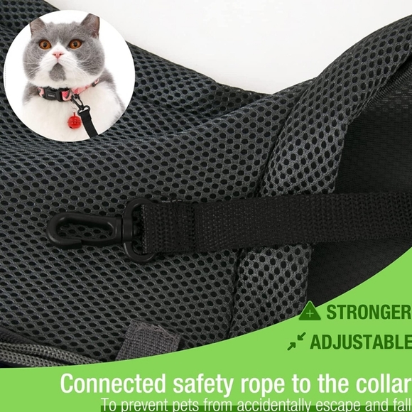 Pet Dog Sling Carrier Bag for Small Dogs Puppy Cat Sling Backpack - Brand New - Picture 7 of 8
